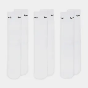 3 Pack Everyday Crew Mens Socks (White)