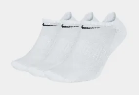 3pk Everyday No Show Mens Socks (White)