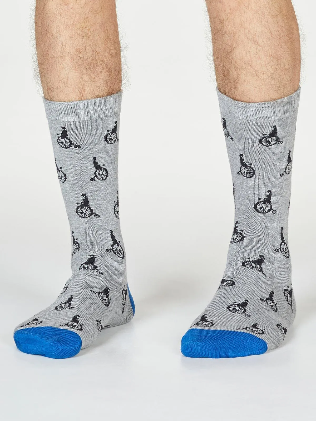 Ashton Bicycle Socks - Grey Marle