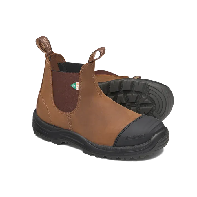 Blundstone 169 - Work & Safety Rubber Toe Cap Saddle Brown