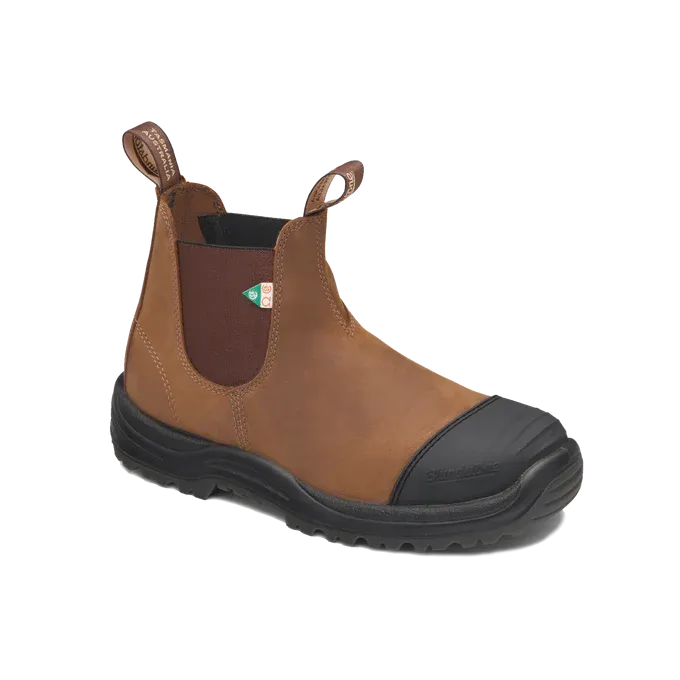 Blundstone 169 - Work & Safety Rubber Toe Cap Saddle Brown