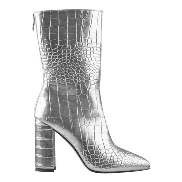 Boots Queen Krocola (Silver)