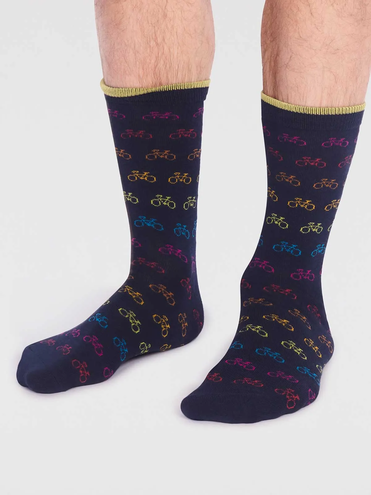 Brandon Bamboo Bike Pack Of Socks - Multi