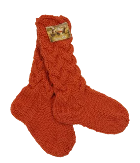 By Seija - Wool Sock Orange M