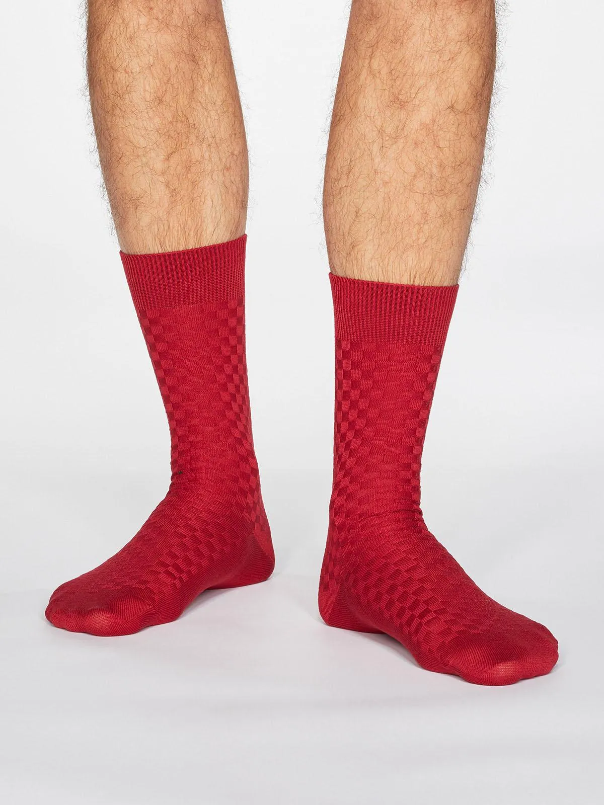 Cameron Dress Socks - Berry Red