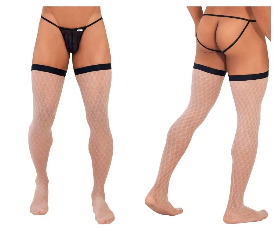 CandyMan Mesh Thigh Highs