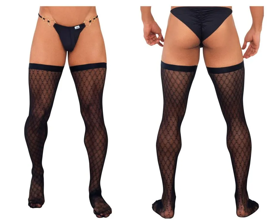 CandyMan Mesh Thigh Highs