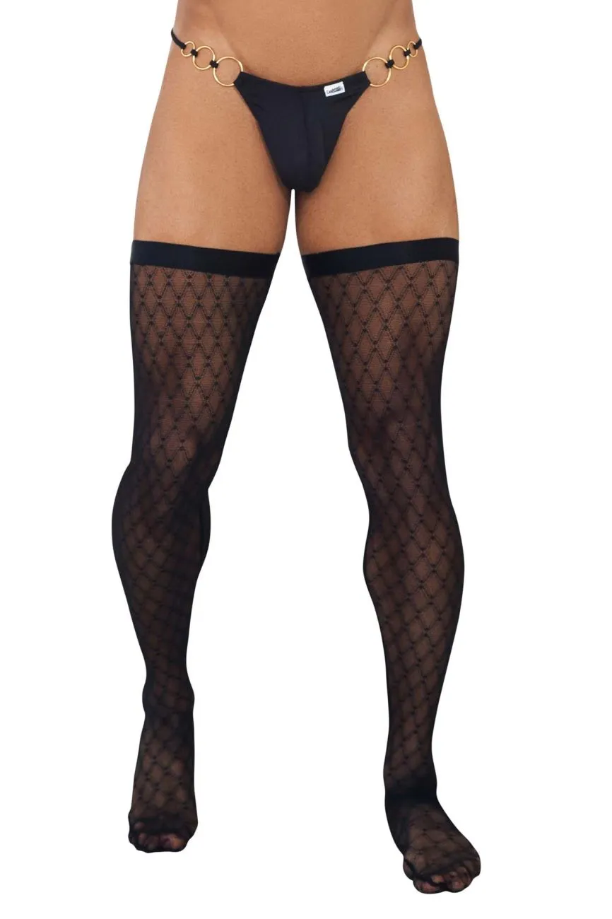 CandyMan Mesh Thigh Highs