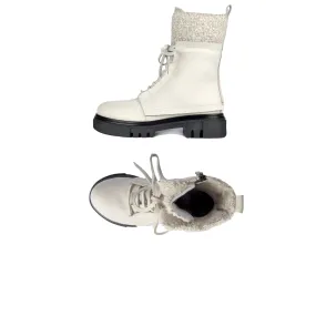 Combat Boot Cervo/Lana Ricciolina Chalk White