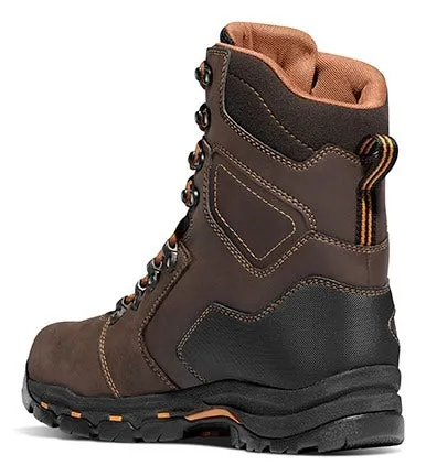 'Danner' Men's 8" Vicious WP Comp Toe - Brown / Black