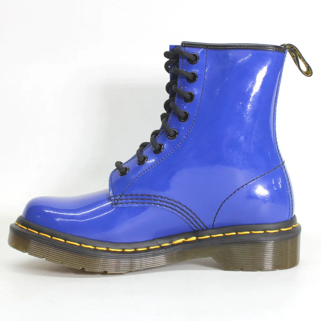 Dr. Martens 1460 Patent Leather Womens Boots - Blue