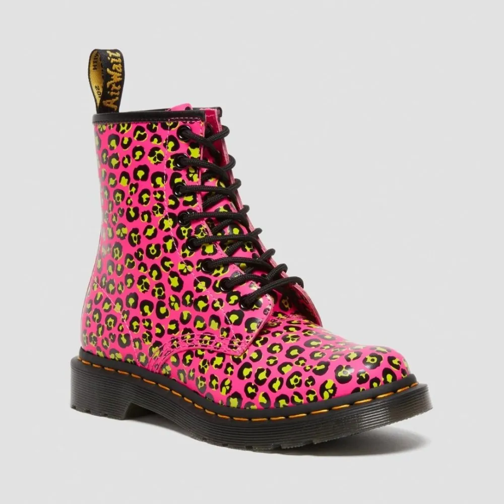 Dr. Martens Women's 1460 Leopard - Pink