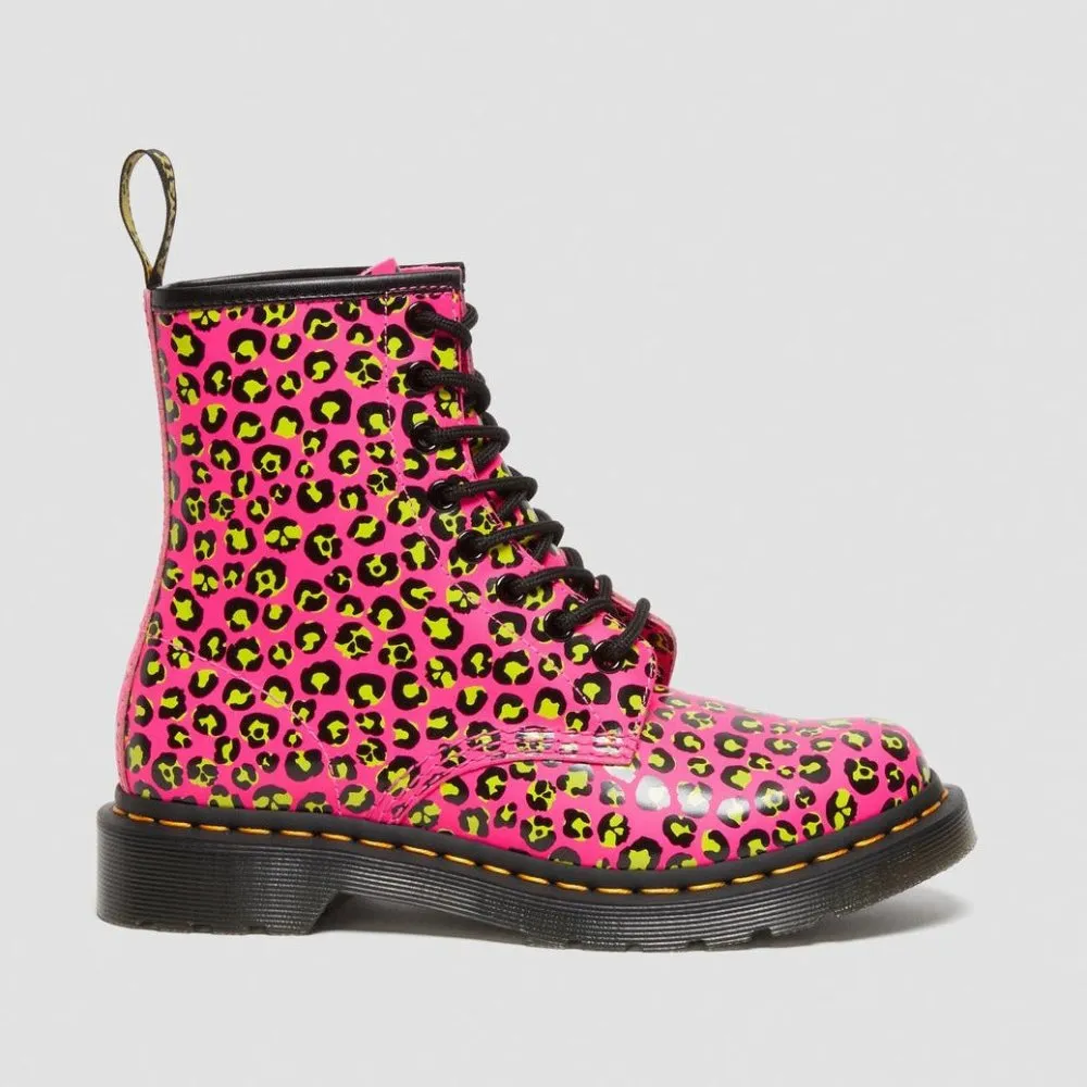 Dr. Martens Women's 1460 Leopard - Pink