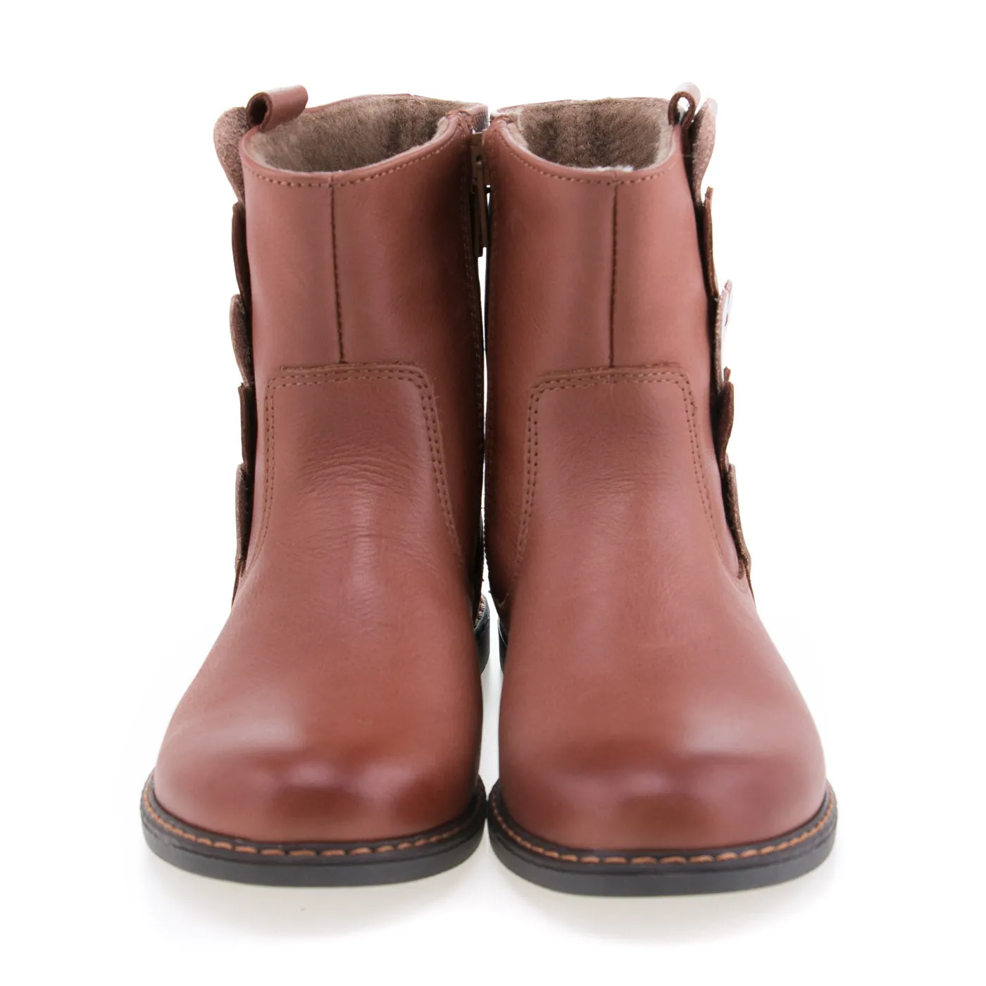 (EY2692) Emel winter boots hearts cognac