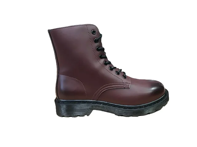 Gold&gold women's combat boots GS11 burgundy