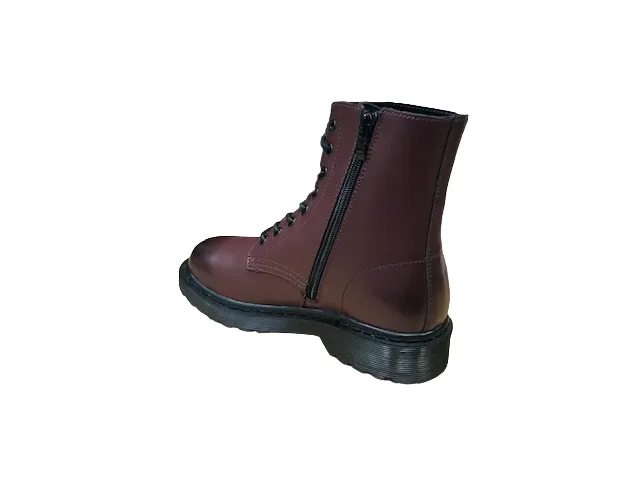 Gold&gold women's combat boots GS11 burgundy