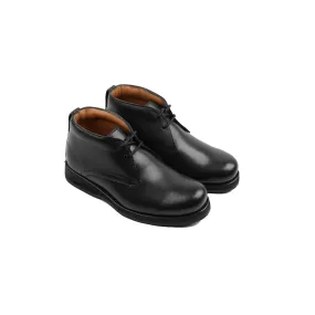 Guardian - Kid's Black Calf Leather Chukka Boot (5-12 Years Old)