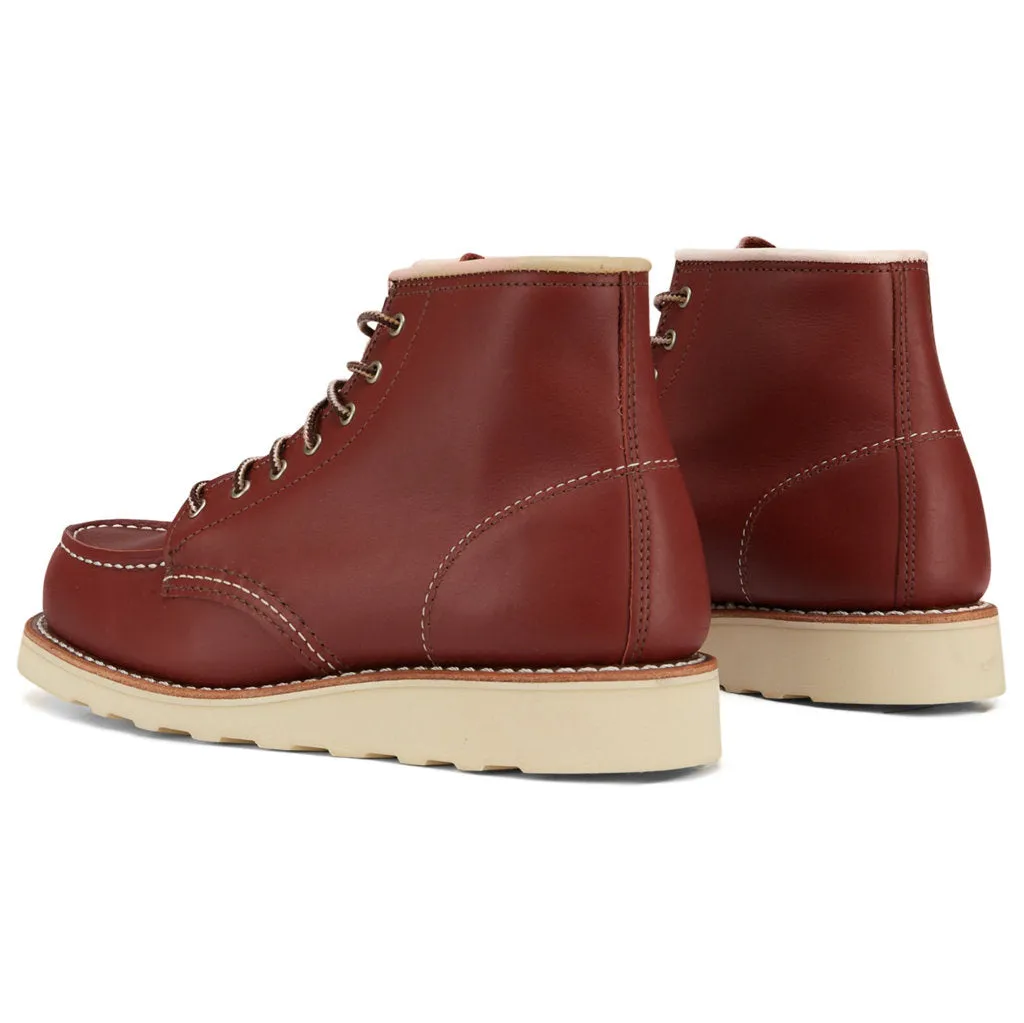 Heritage Nubuck Leather 6 Inch Classic Women's Moc Toe Boots