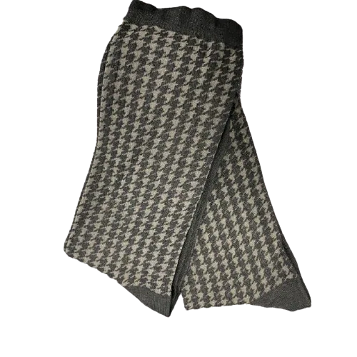 Houndstooth Crew Lightweight Socks 2 pair pack Made in USA