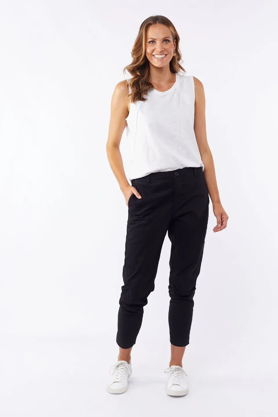 Jenna Stretch Black Pant