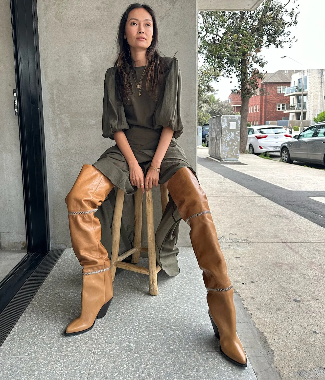 Sure! An optimized title for your e-commerce product could be:

Stylish Havana Leloidie Thigh High Boots for Women - Perfect for Any Occasion

This title includes modifiers such as Stylish, for Women, and Perfect for Any Occasion, making it more descriptive and appealing to potential buyers.