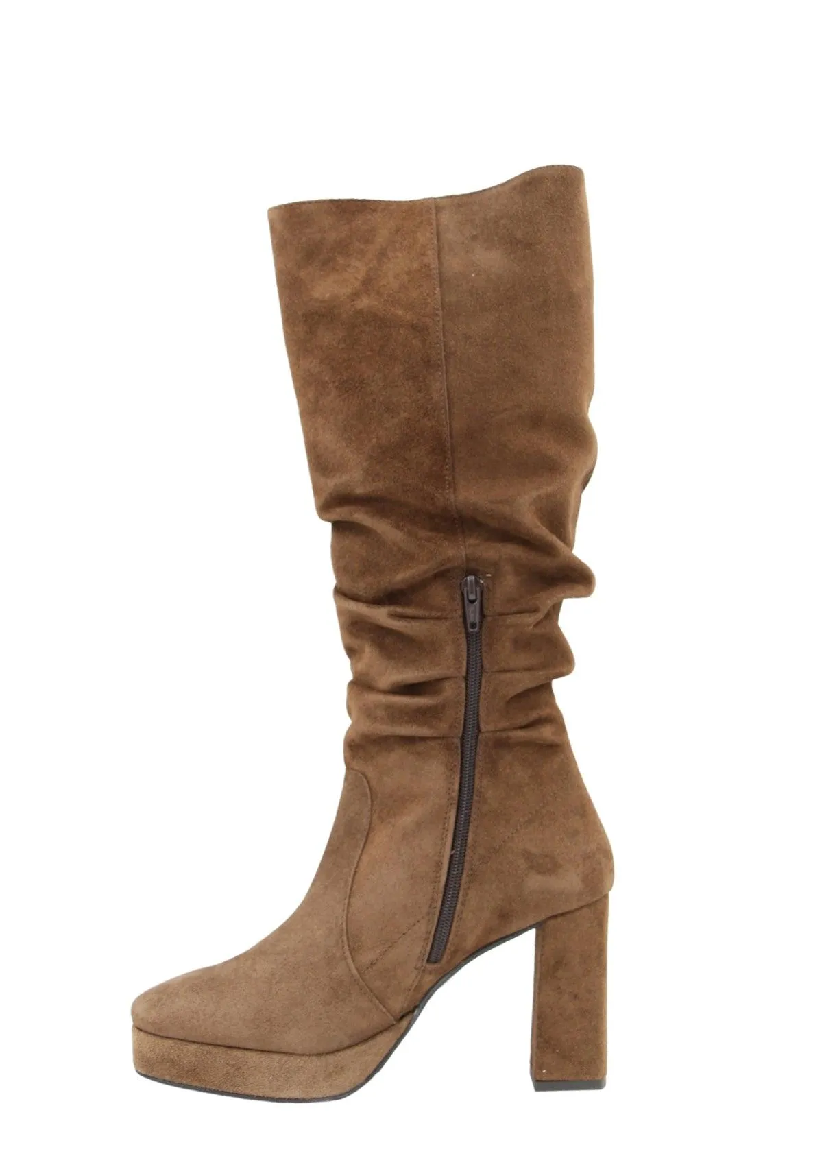 Marian Womens Tan Suede Slouchy Knee-High Boots - Stylish & Comfortable Fashion Footwear