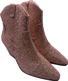 Matisse Rose Gold Embellished Ankle Boots UK 5.5