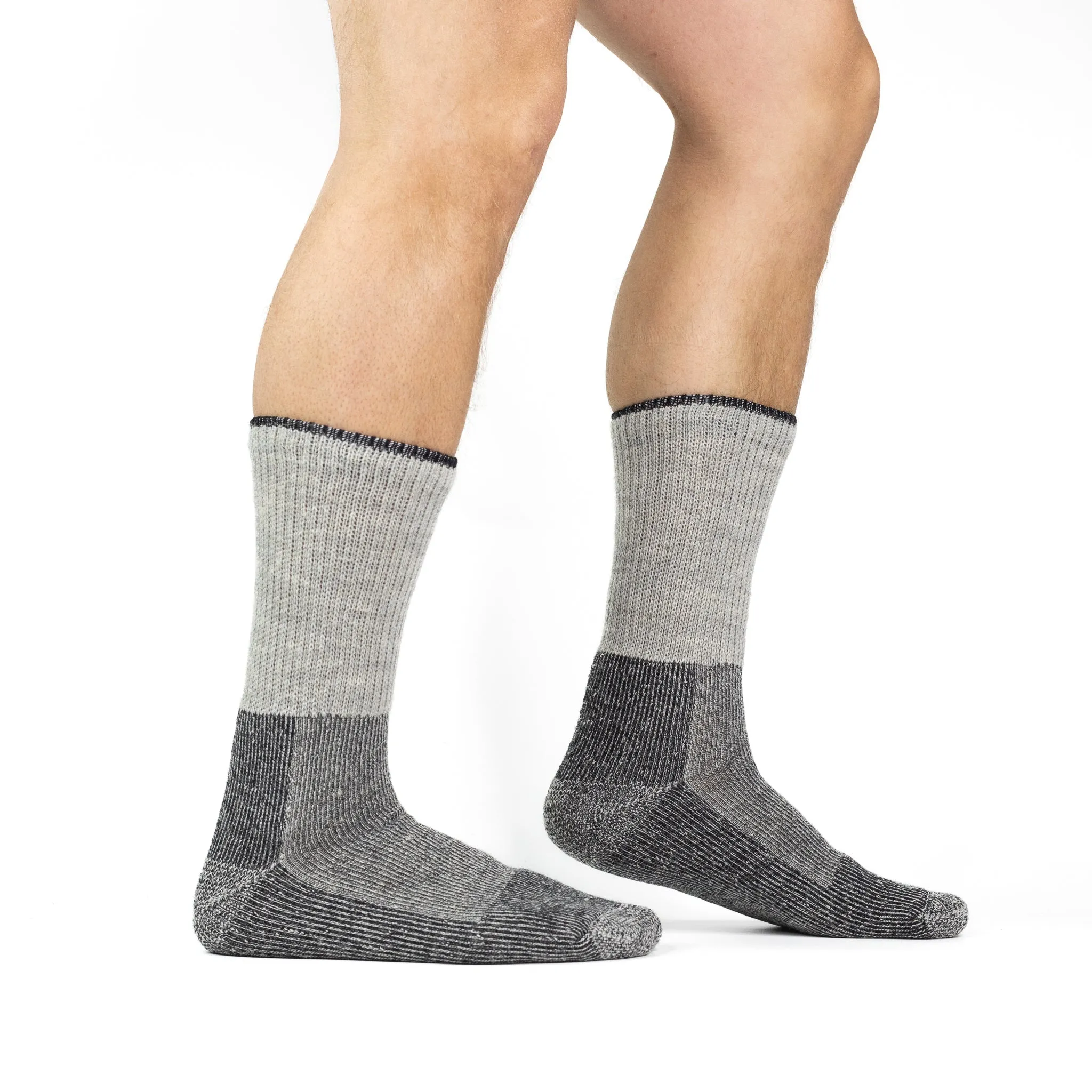 Men's Wool Heavyweight Crew Work Sock - 2 Pack