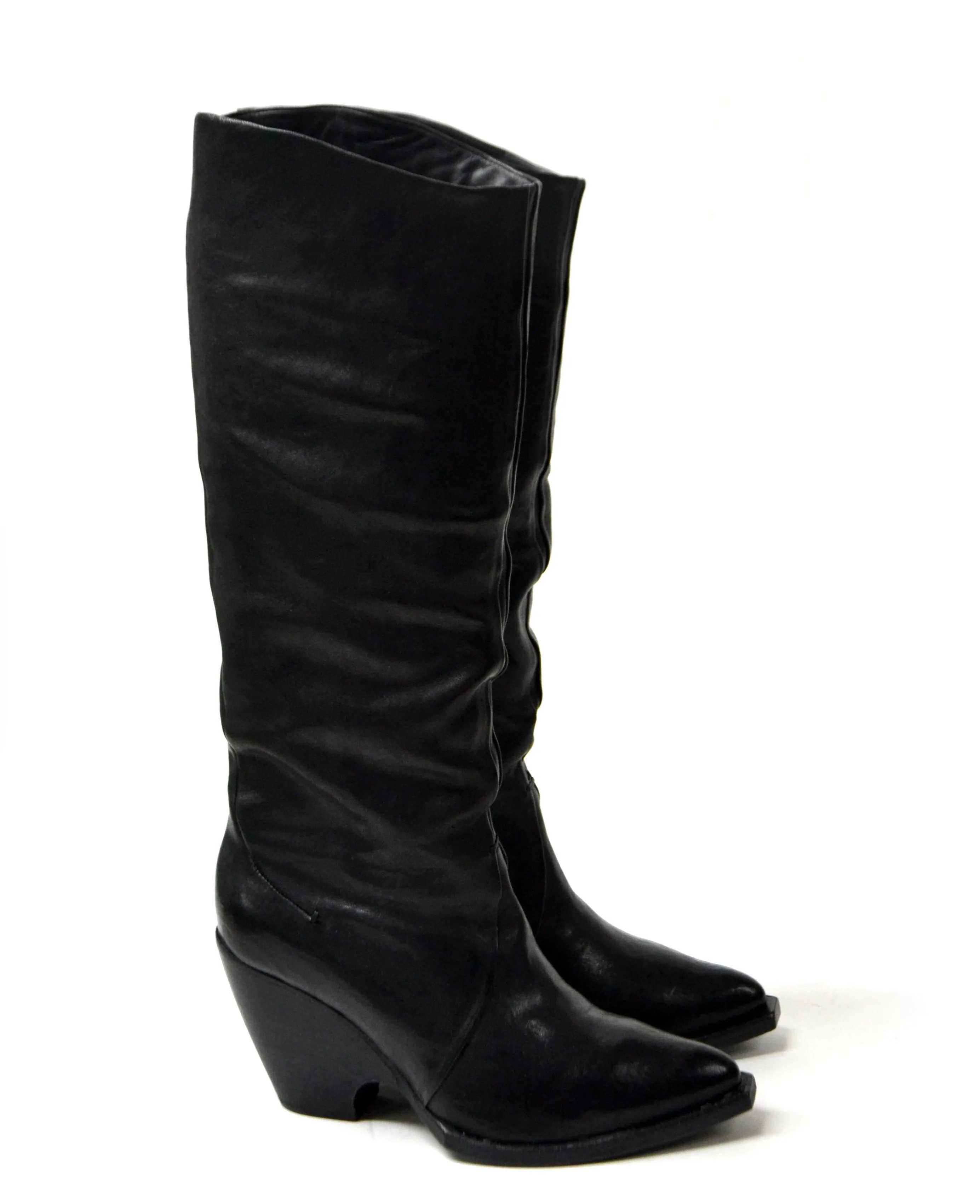 MEREDITH HIGH  BLACK BOOTS