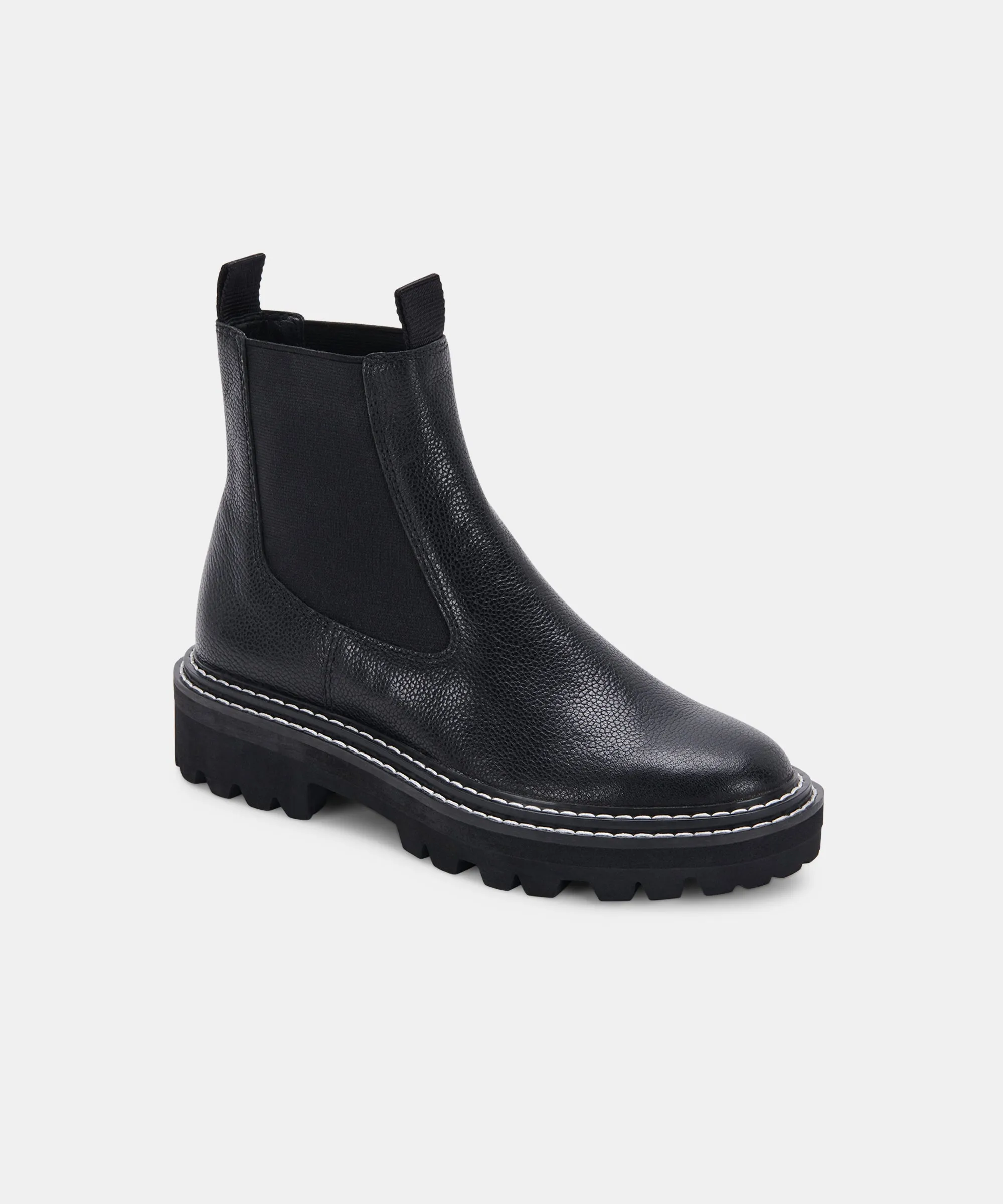 MOANA BOOTS BLACK LEATHER re:vita