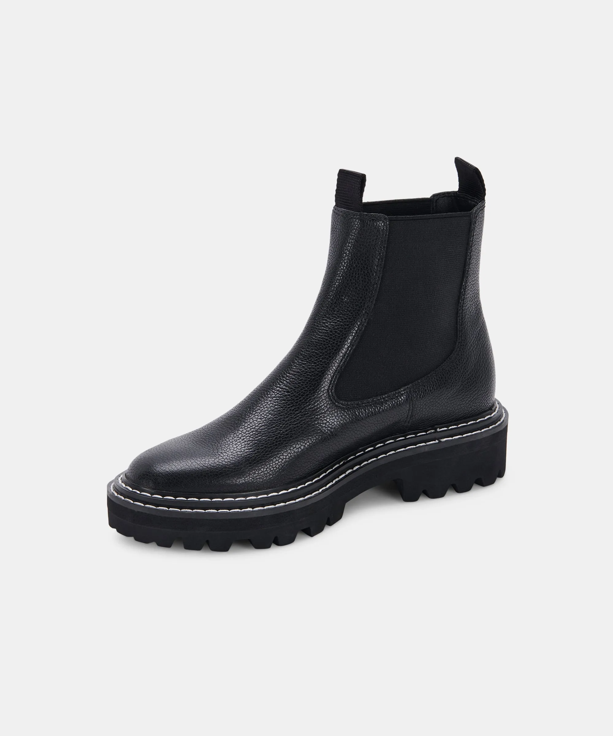 MOANA BOOTS BLACK LEATHER re:vita