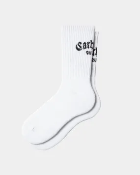 Onyx Socks | White / Black