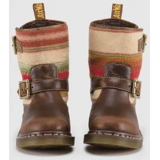 Pendleton Tan   Beige Biker Boots