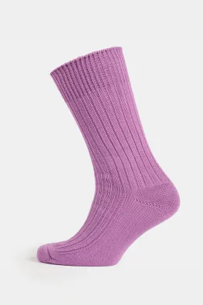 Premium Cotton Sock Rib - Lilac