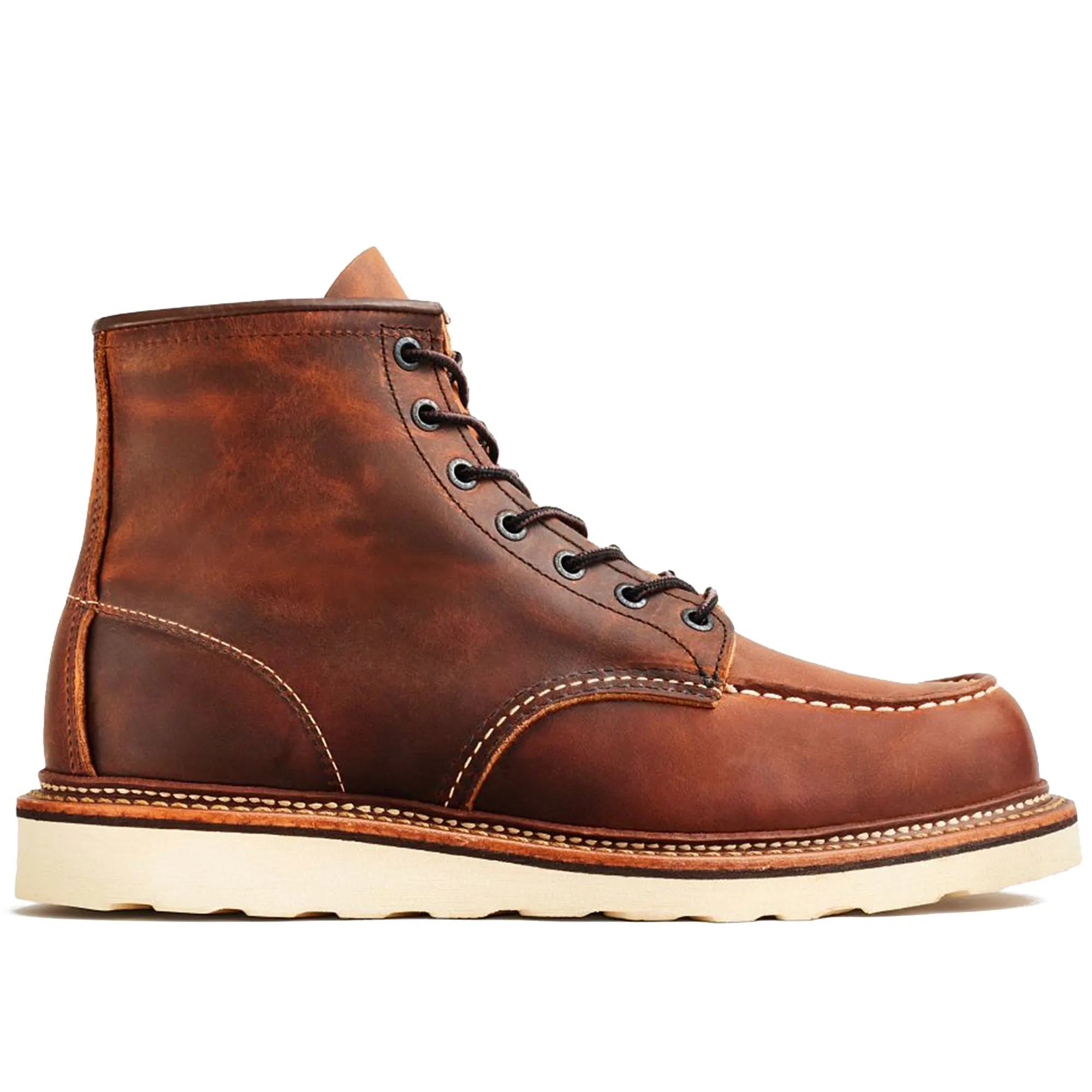 Red Wing 1907 6 Moc Toe Leather Boot - Copper Rough & Tough