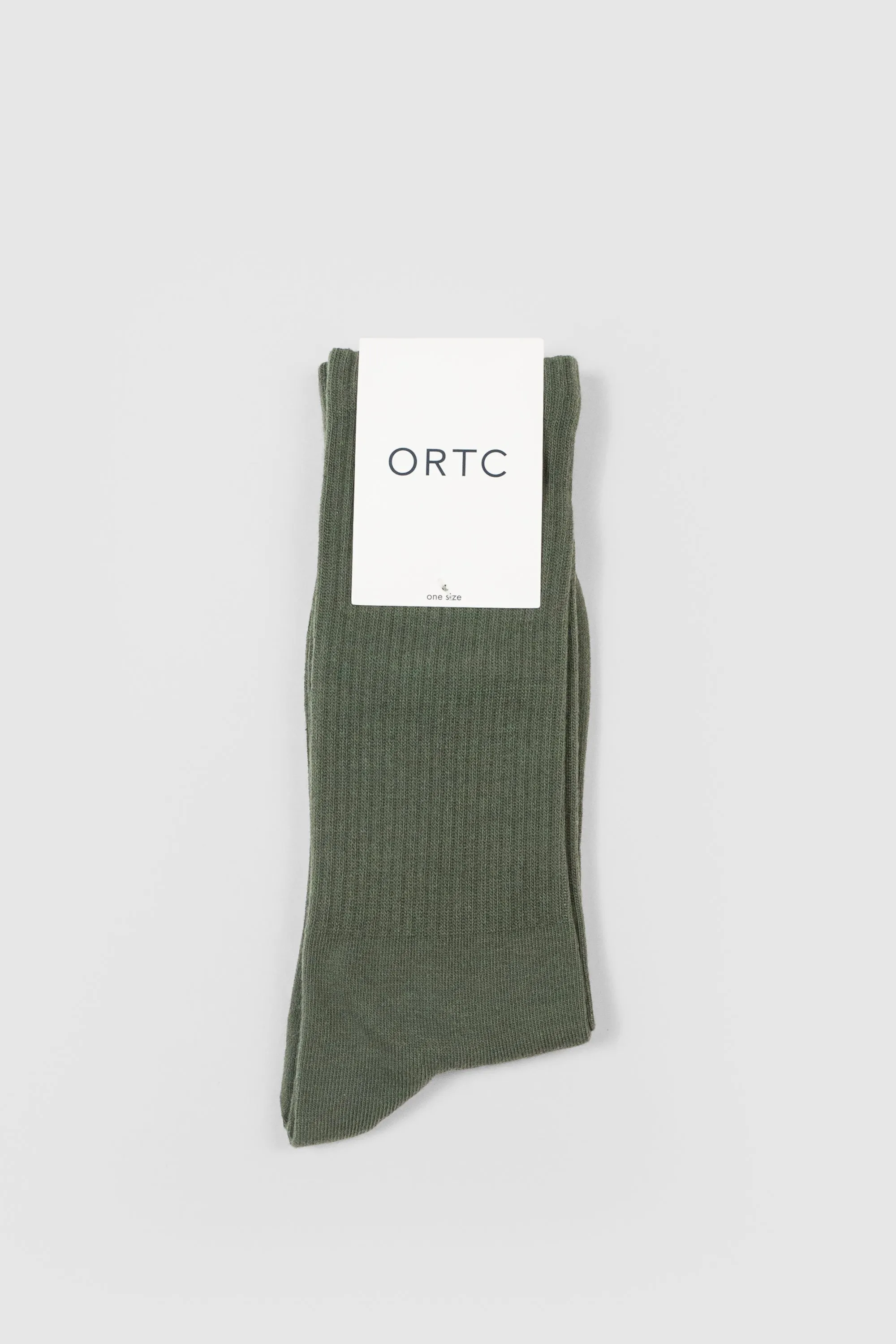 Ribbed Sock Olive