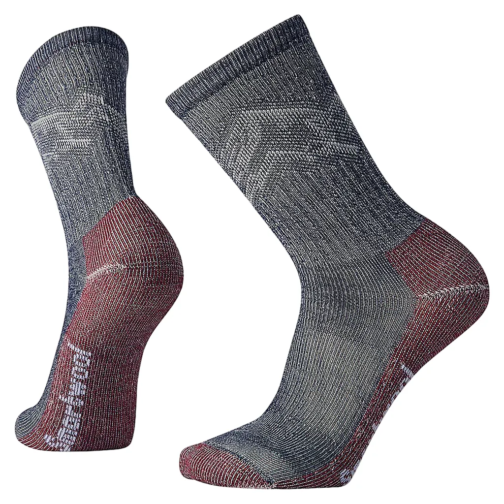 Smartwool Men's Hike Classic Edition Light Cushion Mountain Pattern Crew Socks