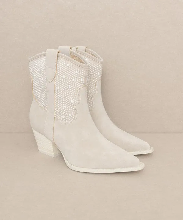 Studded Cannes - Pearl Studded Western Boots