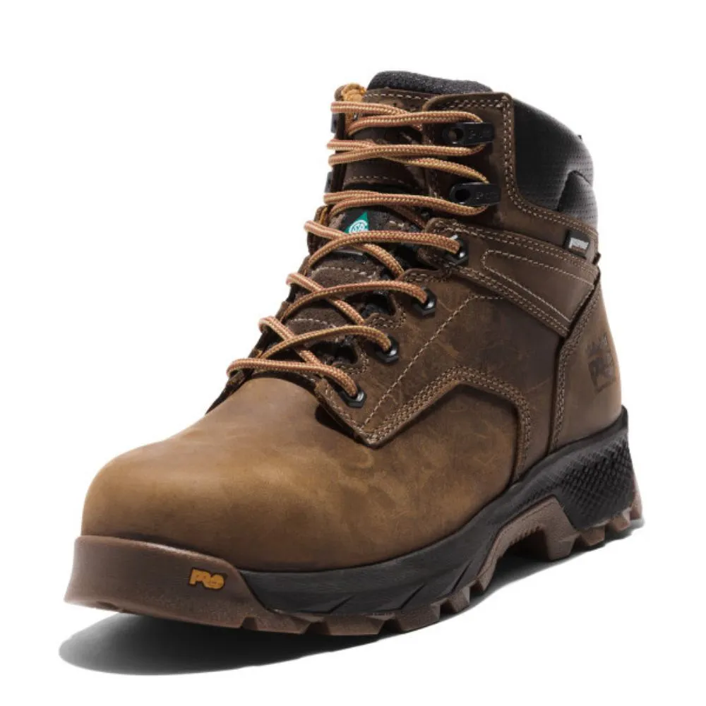 Timberland PRO Titan Men's 6 Waterproof Composite Toe Work Boot TB0A5T87214 - Brown