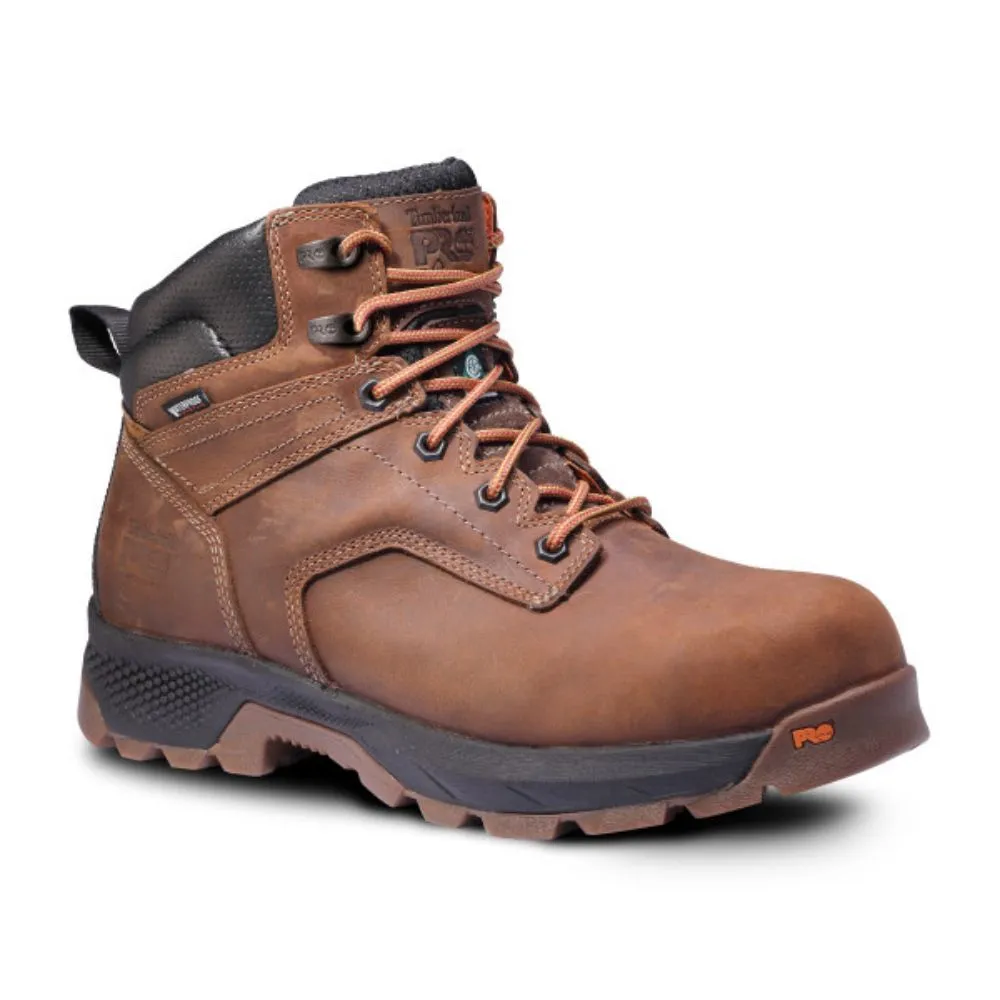 Timberland PRO Titan Men's 6 Waterproof Composite Toe Work Boot TB0A5T87214 - Brown